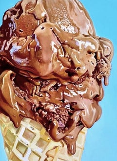 "Chocolate Cone" Oil Painting