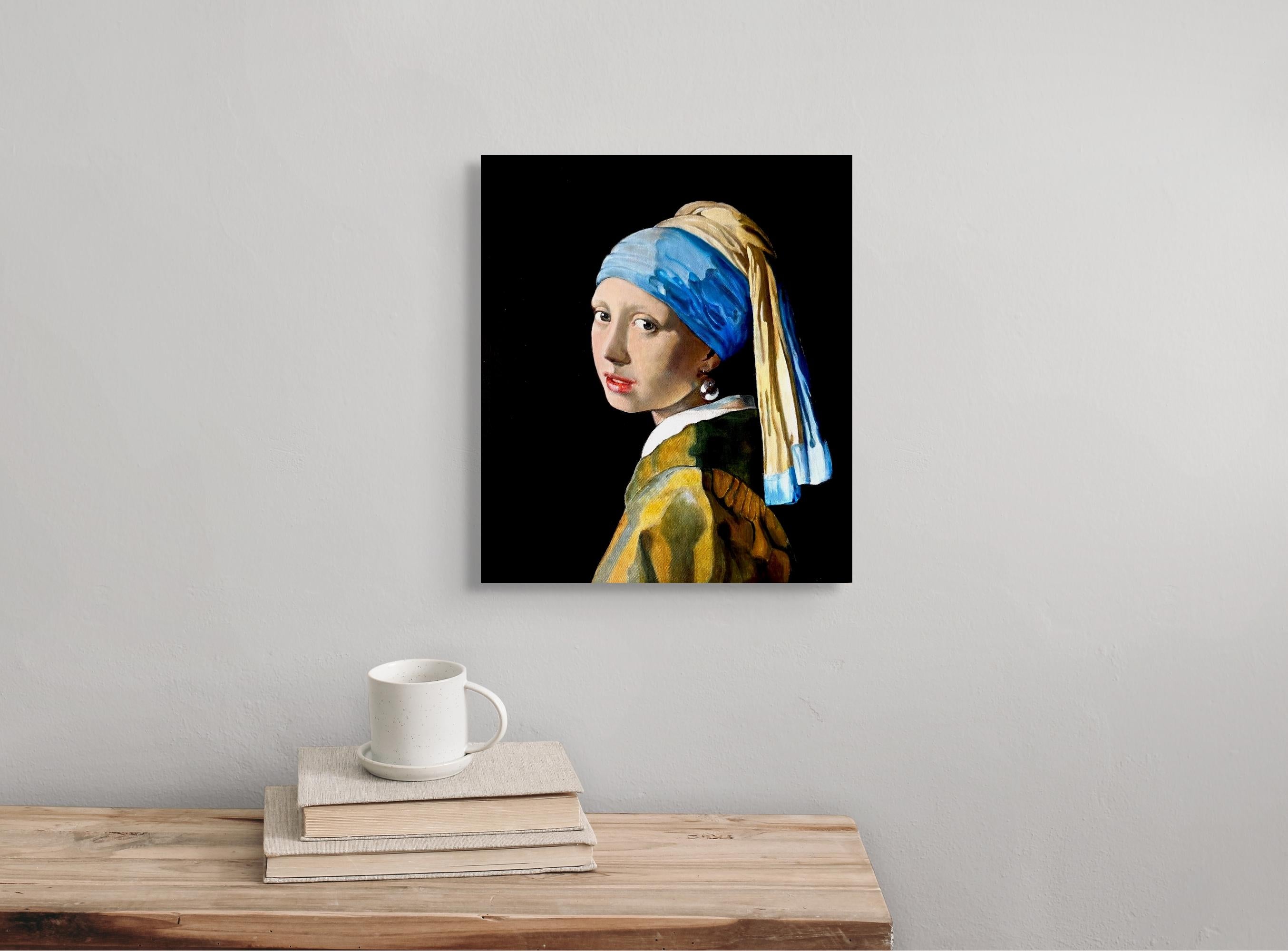 Ma reproduction originale du portrait de Johannes Vermeer 