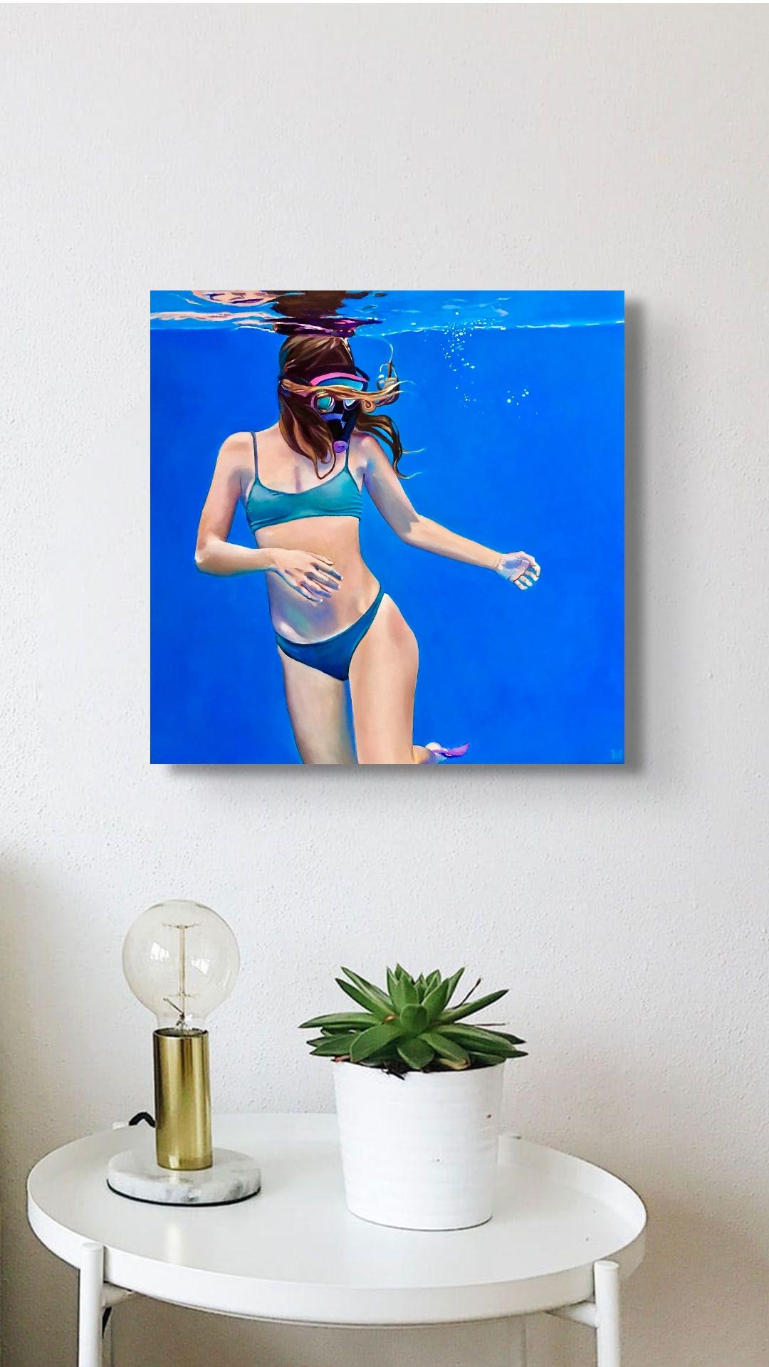 An original oil painting by Contemporary realist Megan Eisenberg. Made with high quality oil paints on 3/4