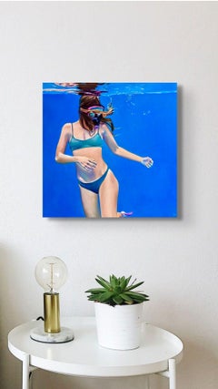 "Into the brilliant blue" Original Oil Painting