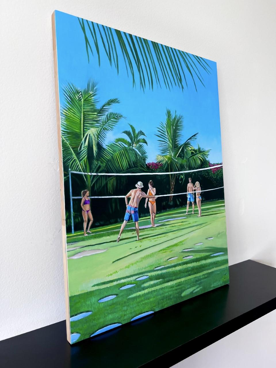 Peinture à l'huile originale de Palam Beach Afternoon  - Painting de Megan Eisenberg