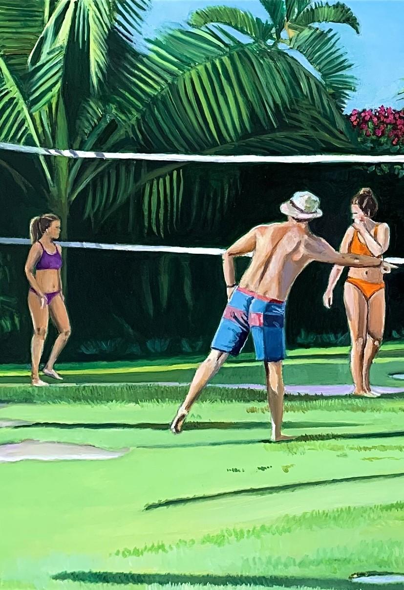 Peinture à l'huile originale de Palam Beach Afternoon  - Contemporain Painting par Megan Eisenberg