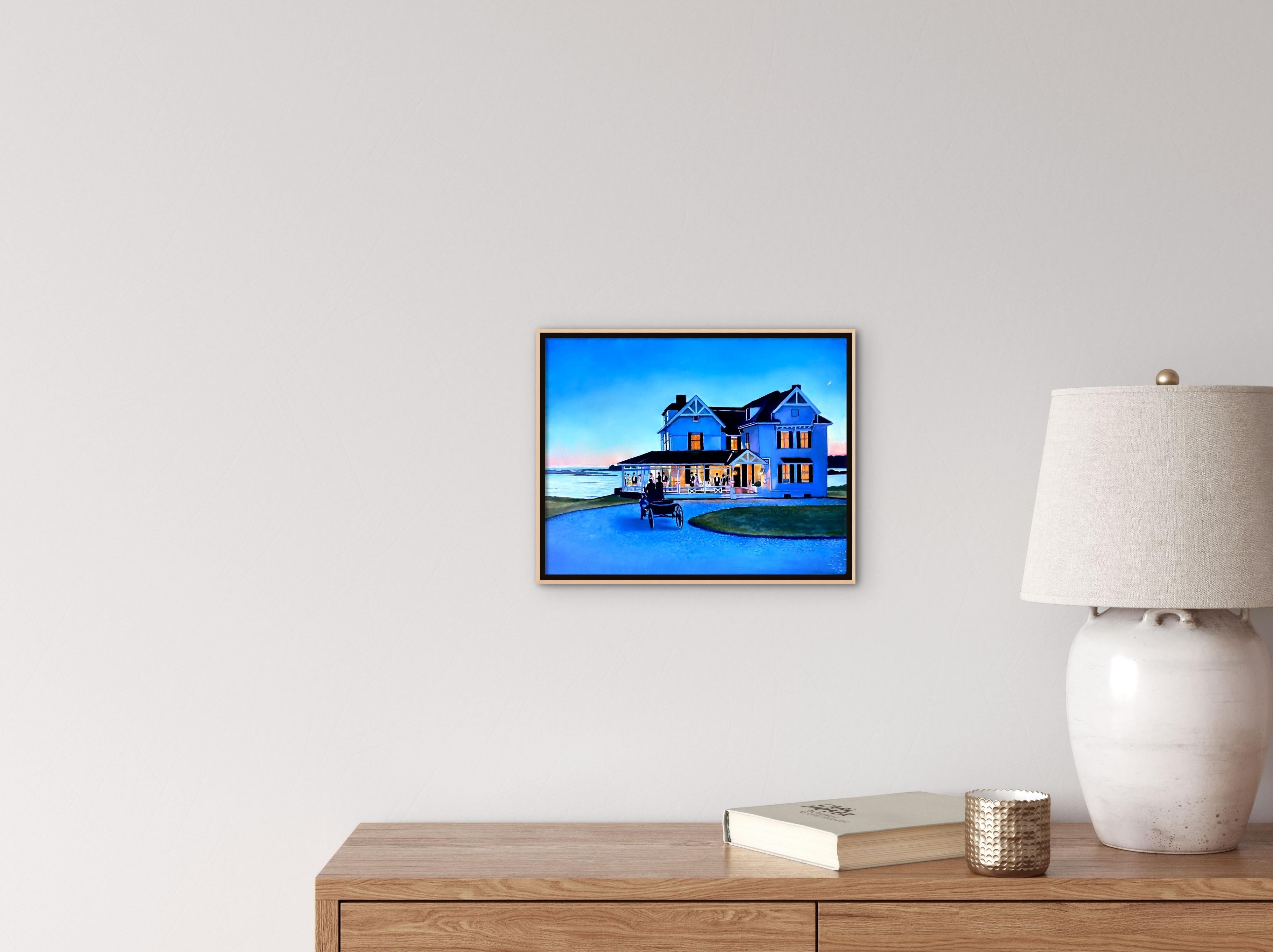 « The Ledges, Newport R.I. ». Peinture à l'huile originale 11 