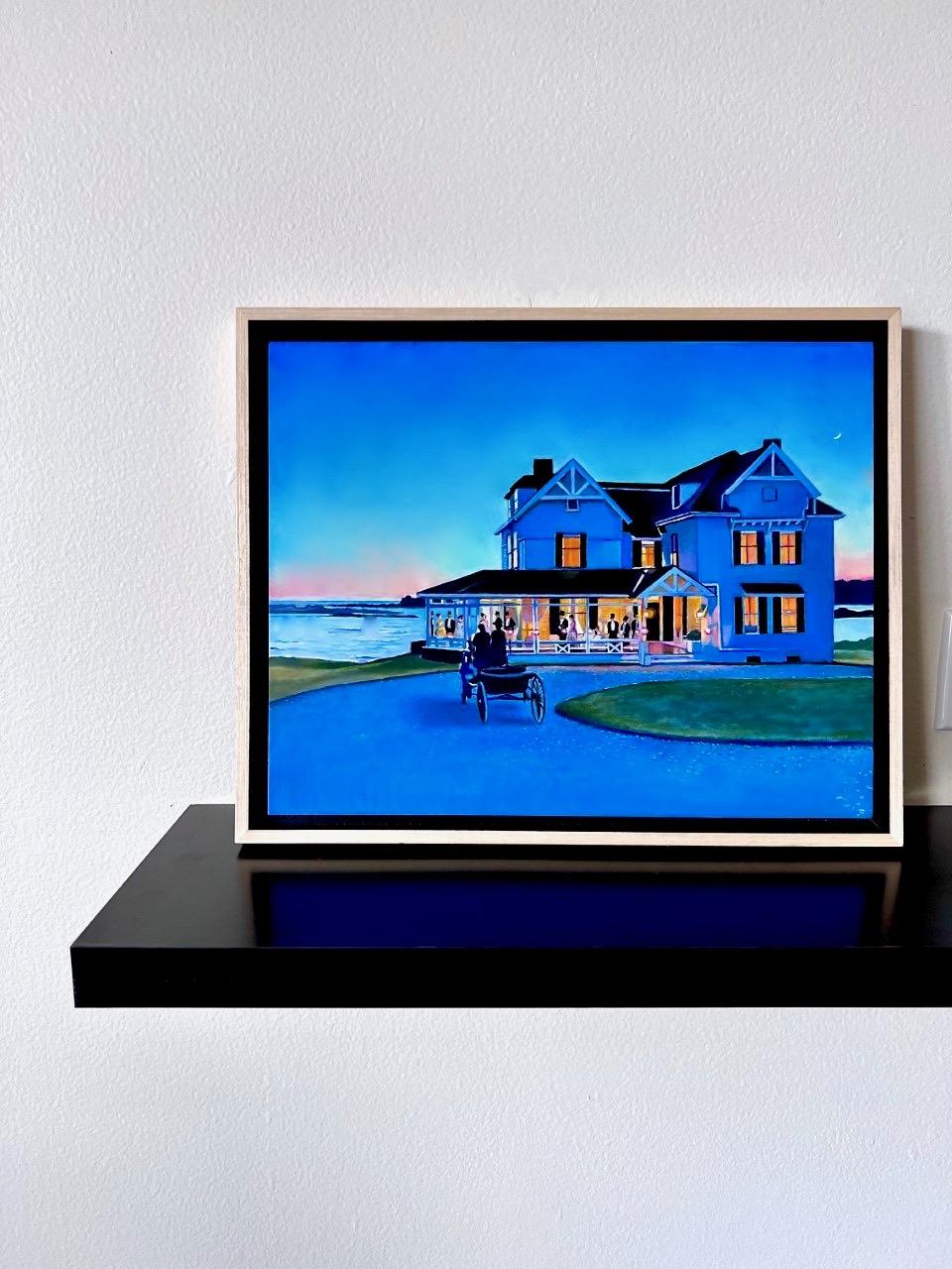 « The Ledges, Newport R.I. ». Peinture à l'huile originale 11 