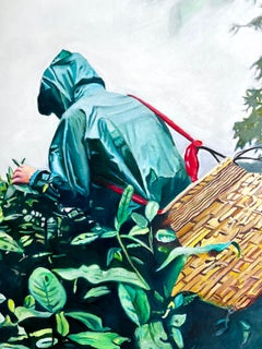 "The Tea Collector" Oil Painting
