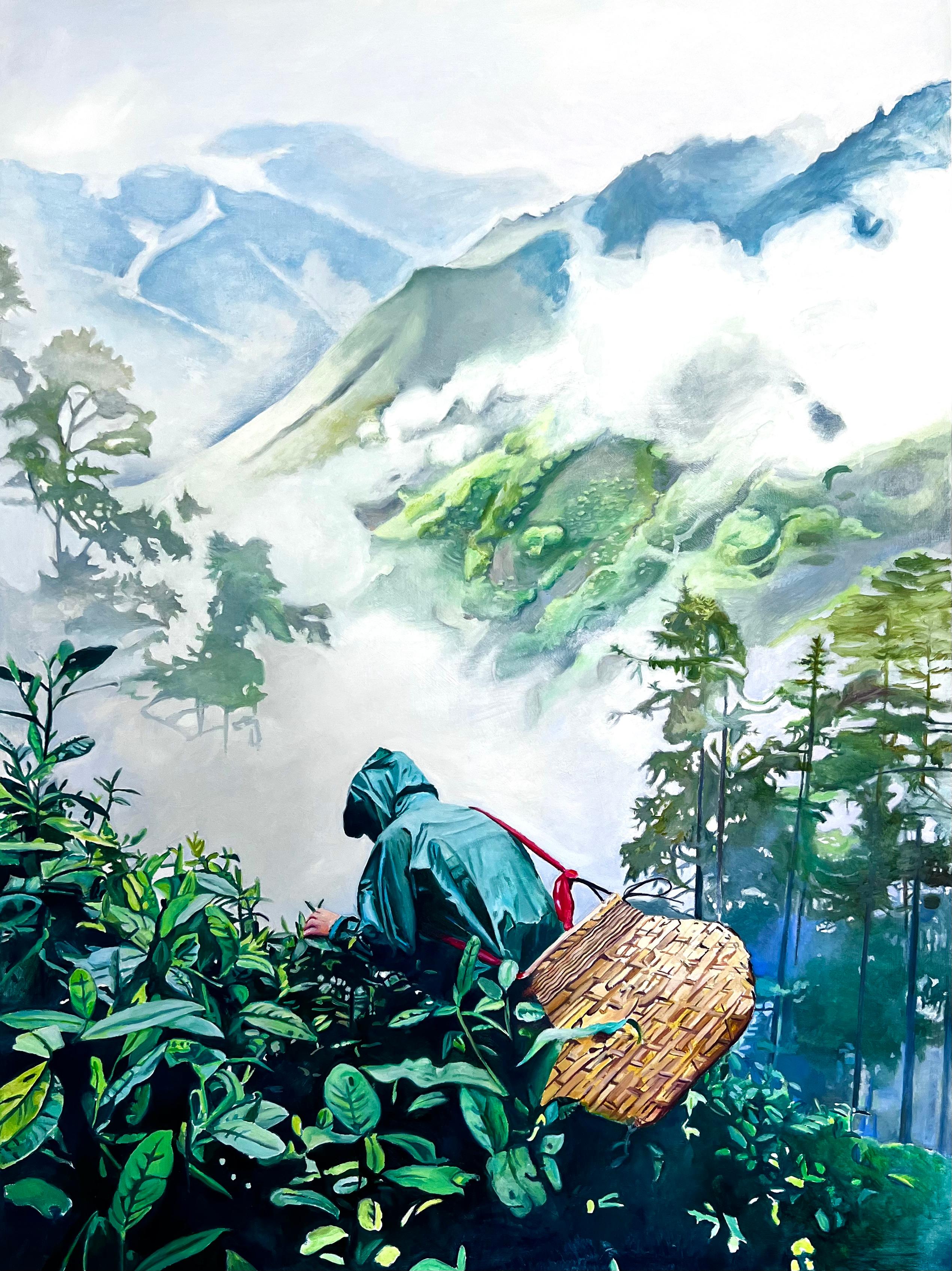 "Der Teesammler" Ölgemälde