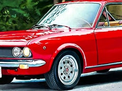 "Vinatge Fiat" Original Oil Painting