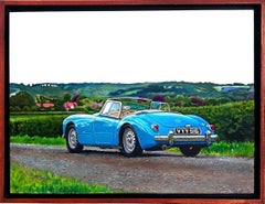 "Vintage 1959 MG" Classic Car Oil Painting