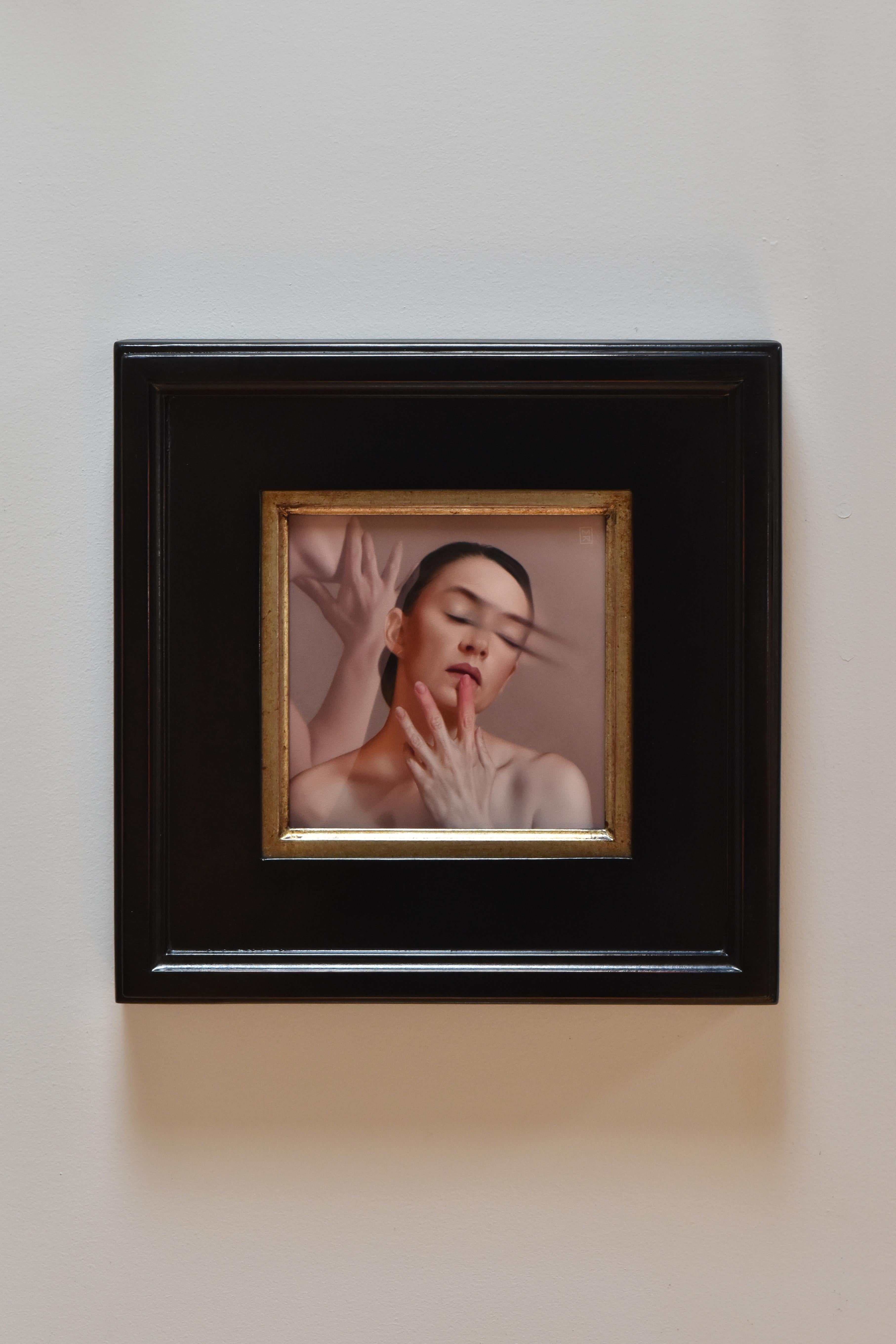 „Breath“ (2024), Original-Ölgemäldeporträt von Megan Elizabeth Read im Angebot 1