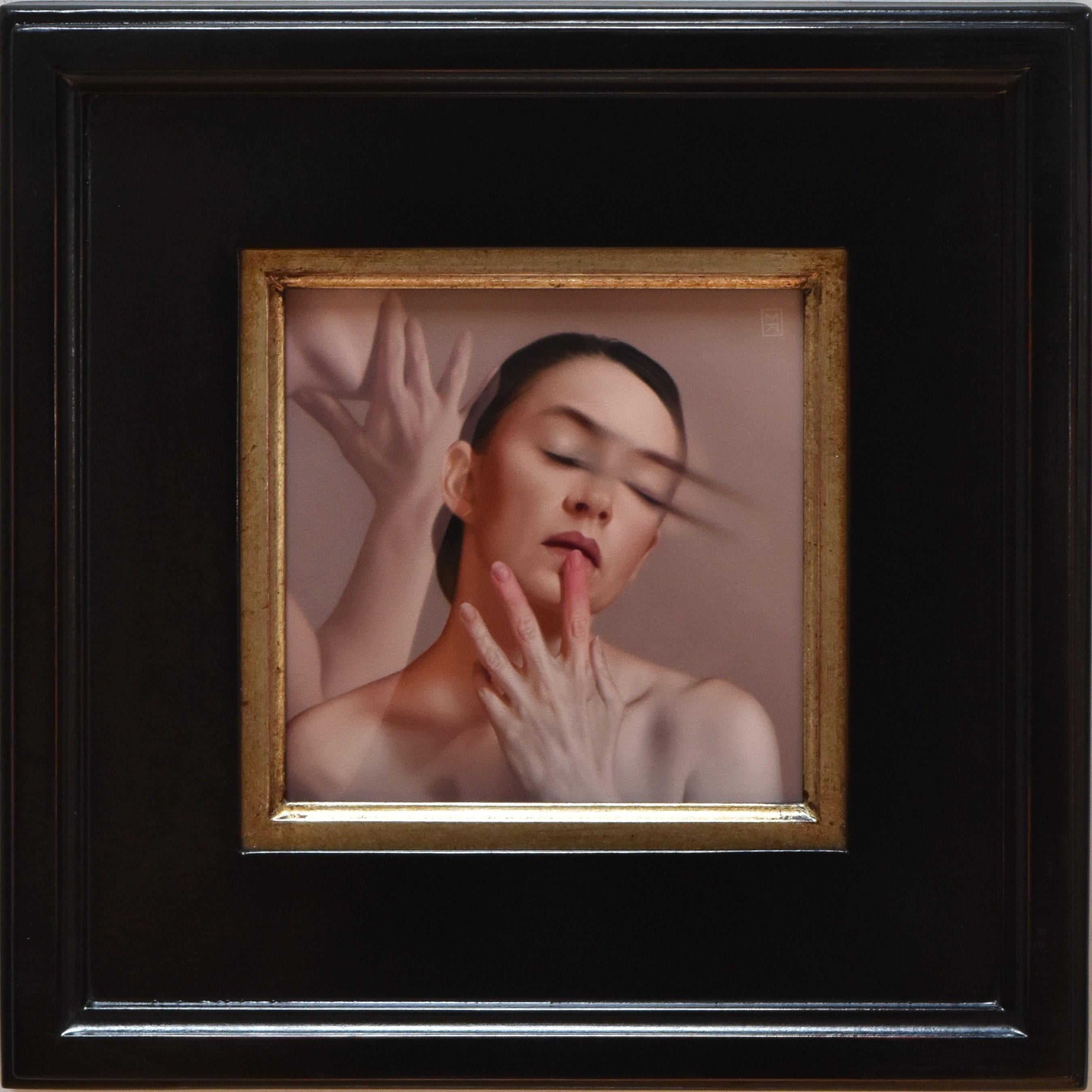 „Breath“ (2024), Original-Ölgemäldeporträt von Megan Elizabeth Read im Angebot 2