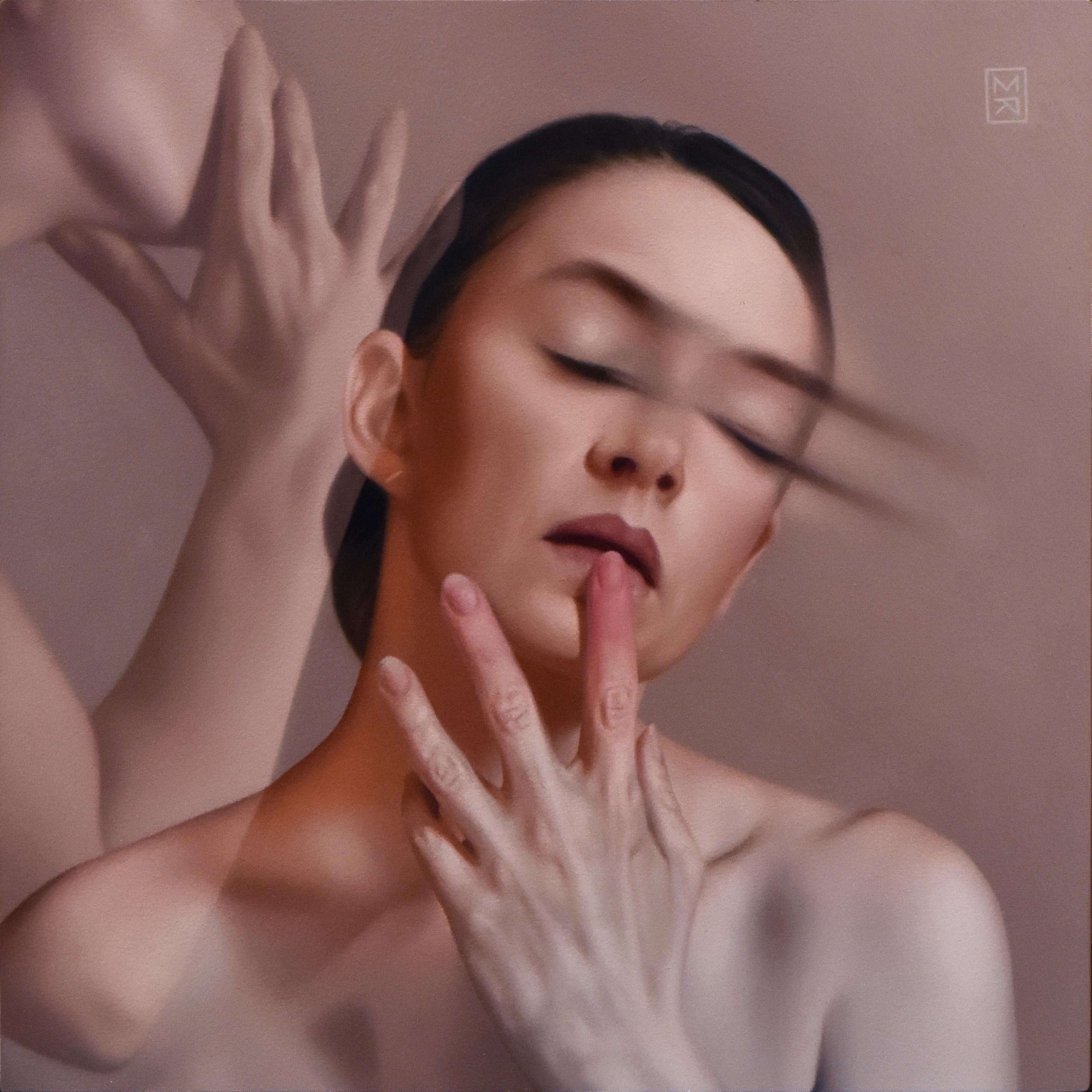 "Aliento" (2024), Retrato original al óleo de Megan Elizabeth Read
