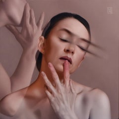 "Aliento" (2024), Retrato original al óleo de Megan Elizabeth Read