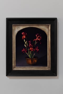 „Flowers with Vessel 4“ (2024), Original Ölporträt von Megan Elizabeth Read