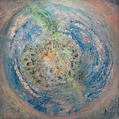 Gulugufe III Farfalla Blu Verde Caleidoscopio Pittura