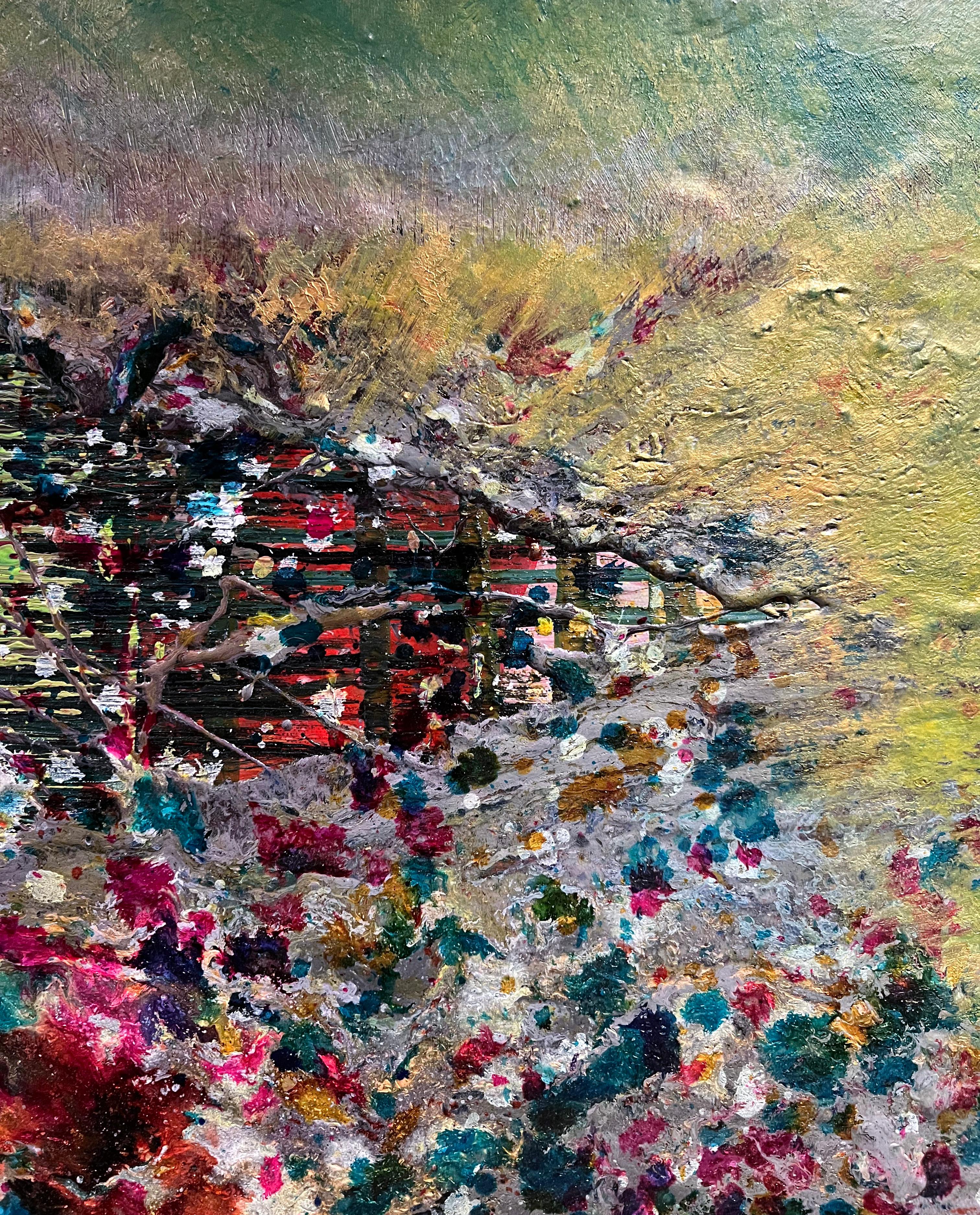 Gulugufe XVI Butterfly Kaleidoscope Painting For Sale 3