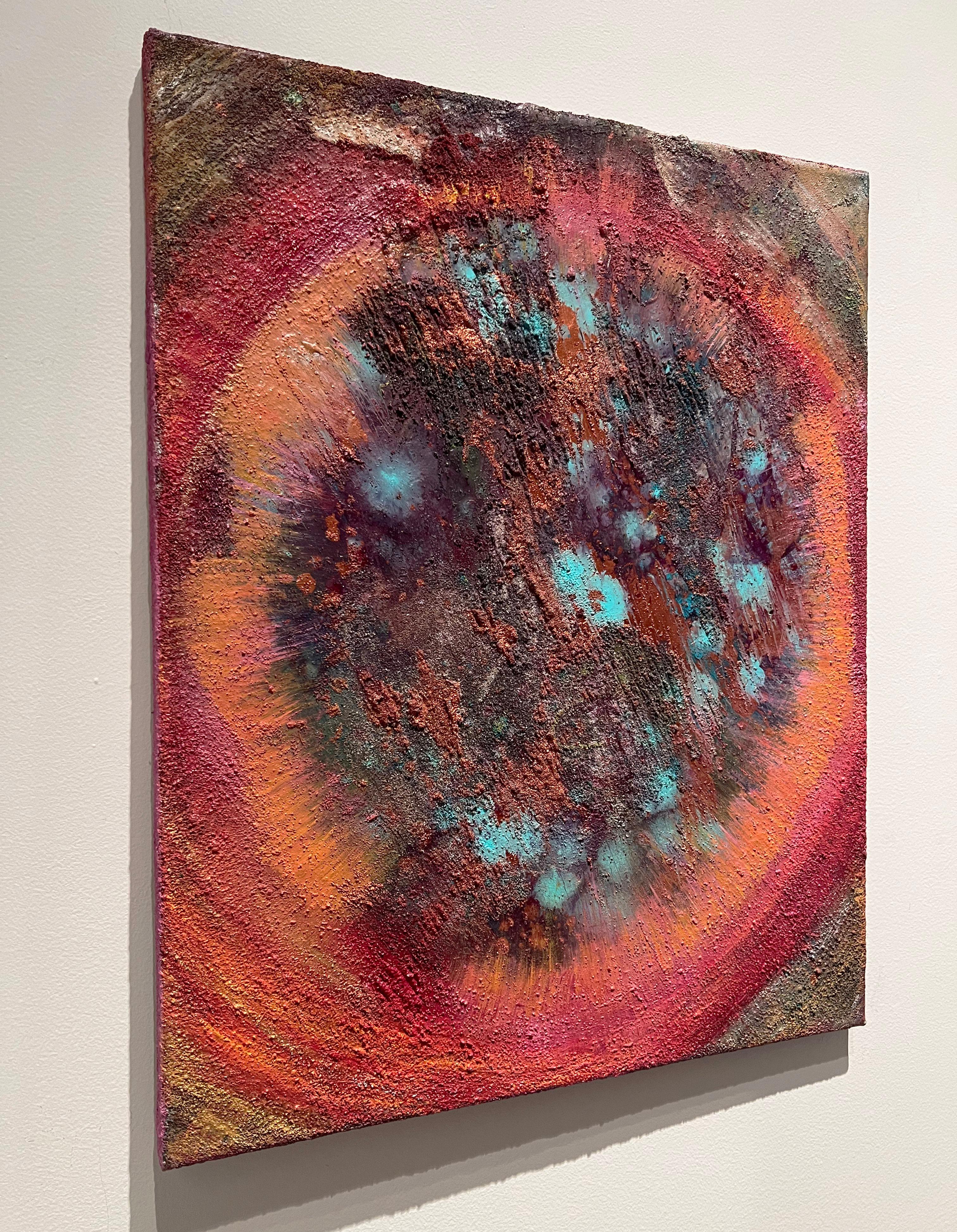 „Vision“ Vortexkreis-Gemälde (Abstrakter Expressionismus), Painting, von Megan Sievert