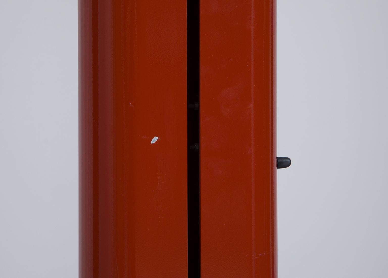 Megaron Floor Lamp by Gianfranco Frattini for Artemide in Dark Red 3