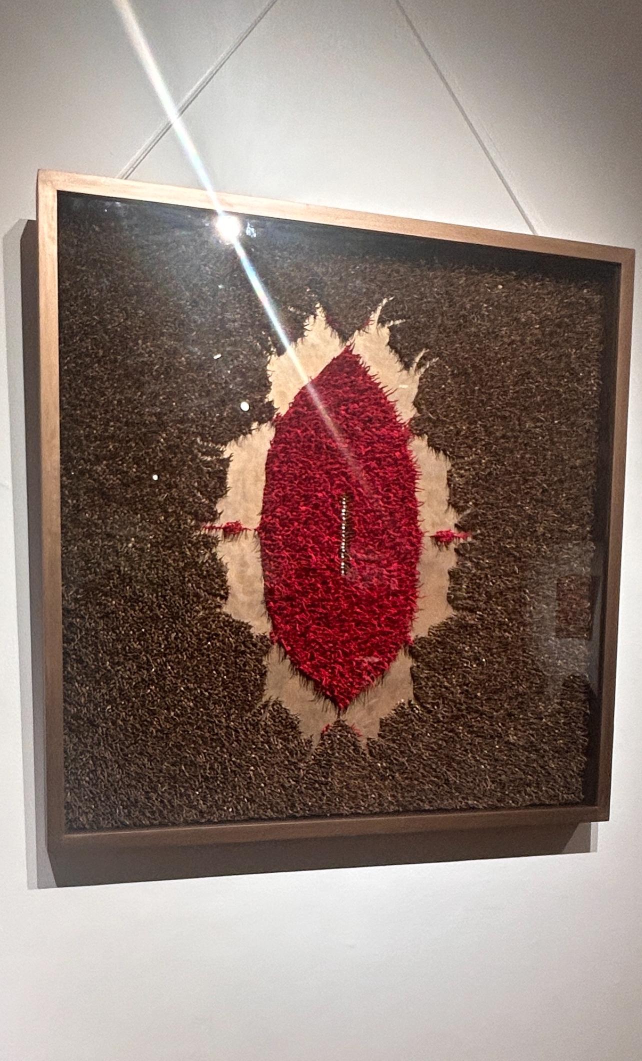 Using thousands of Diya-Baati/cotton wicks, a ritual material, the Samsara series are works using repetitive action - like the cycle of repetition in human life. Joshi highlights the philosophical aspects of Hinduism and critiques the redundant