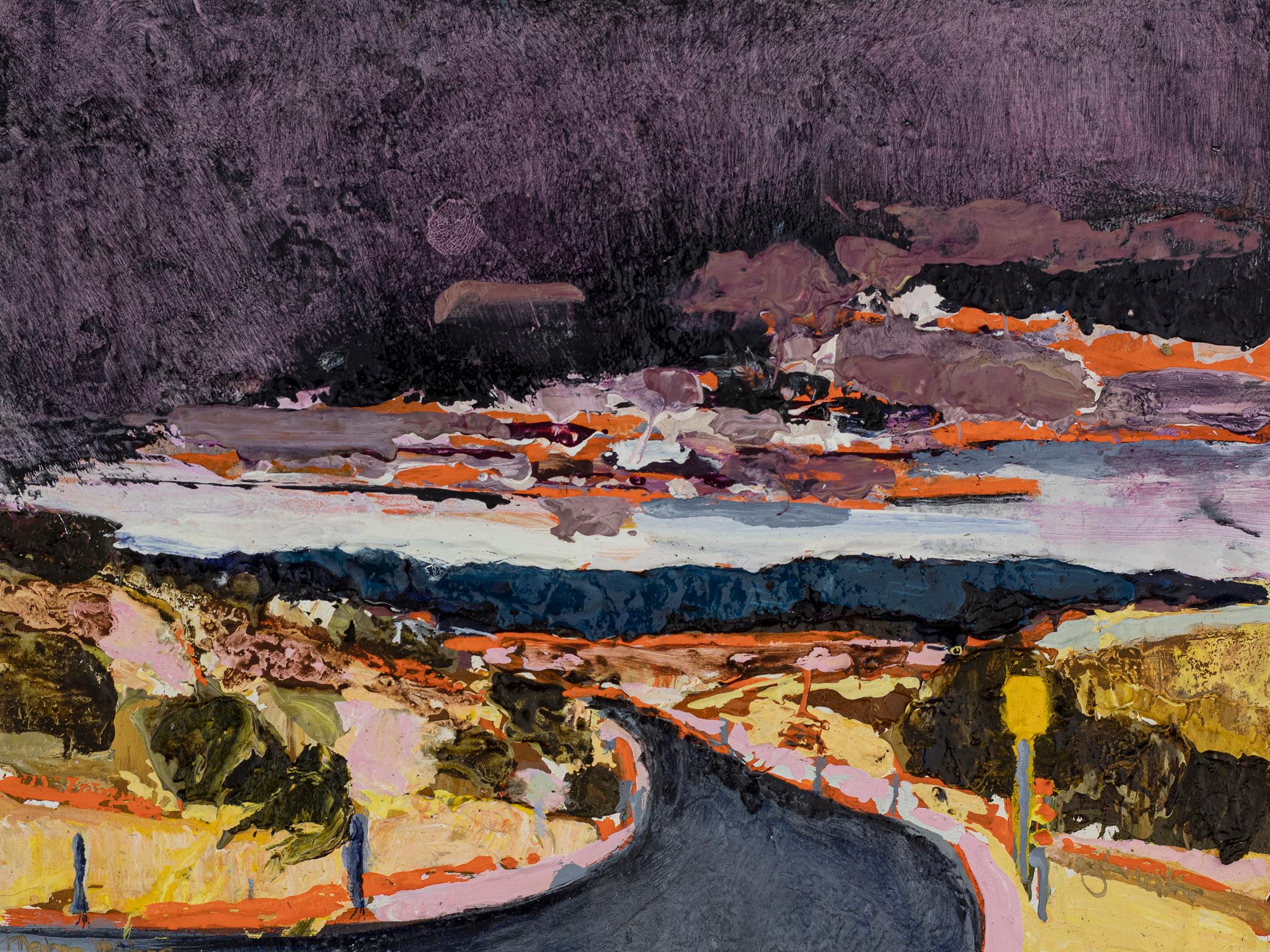 Meghan Wilbar Landscape Painting - Night's Hallelujah 1