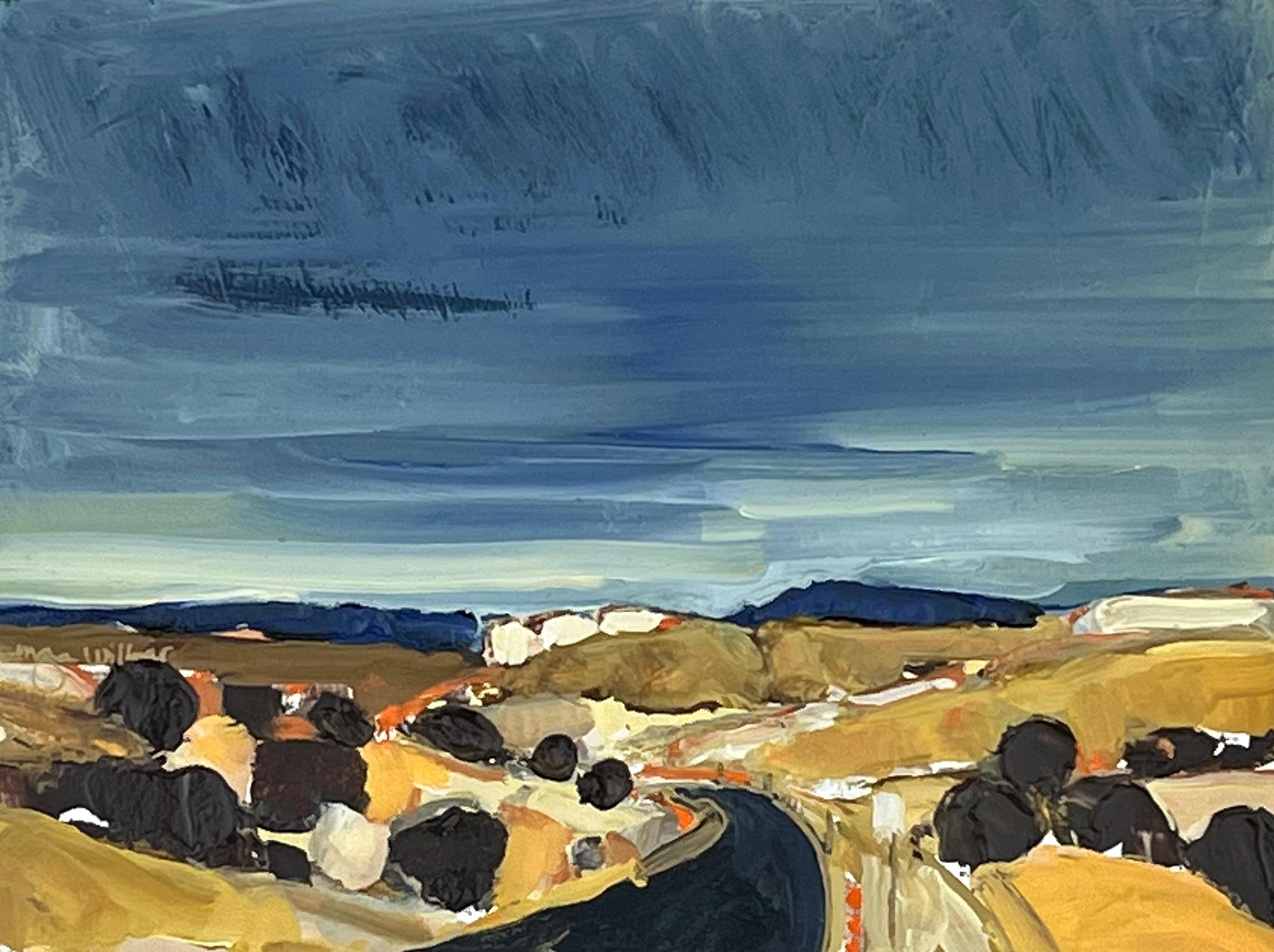 Meghan Wilbar Landscape Painting - Night's Hallelujah 2