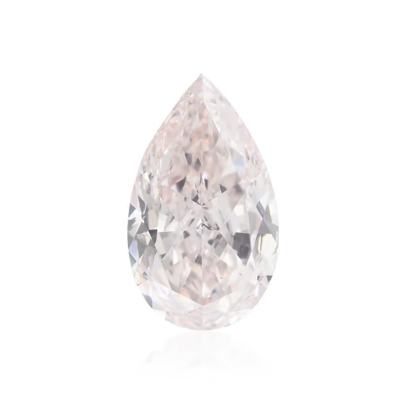 Pear Cut Meghna 1.00 Carat Fancy Pear Shape Light Pink Diamond GIA Certified IF Clarity For Sale