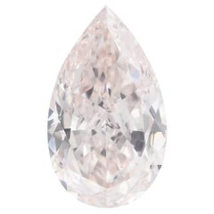 Meghna 1,00 carat Fancy Pear Shape Light Pink Diamond certifié GIA IF Clarity