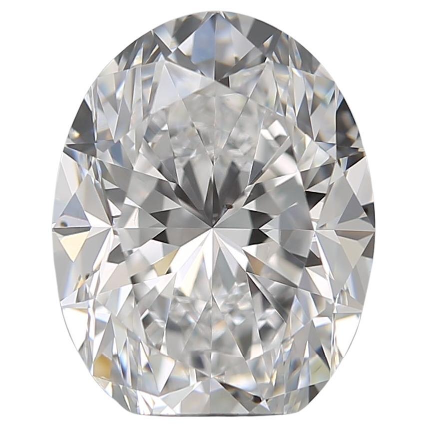 Meghna GIA Certified 3.01 Carat Oval D Color VS2 Clarity Diamond Engagement Ring For Sale