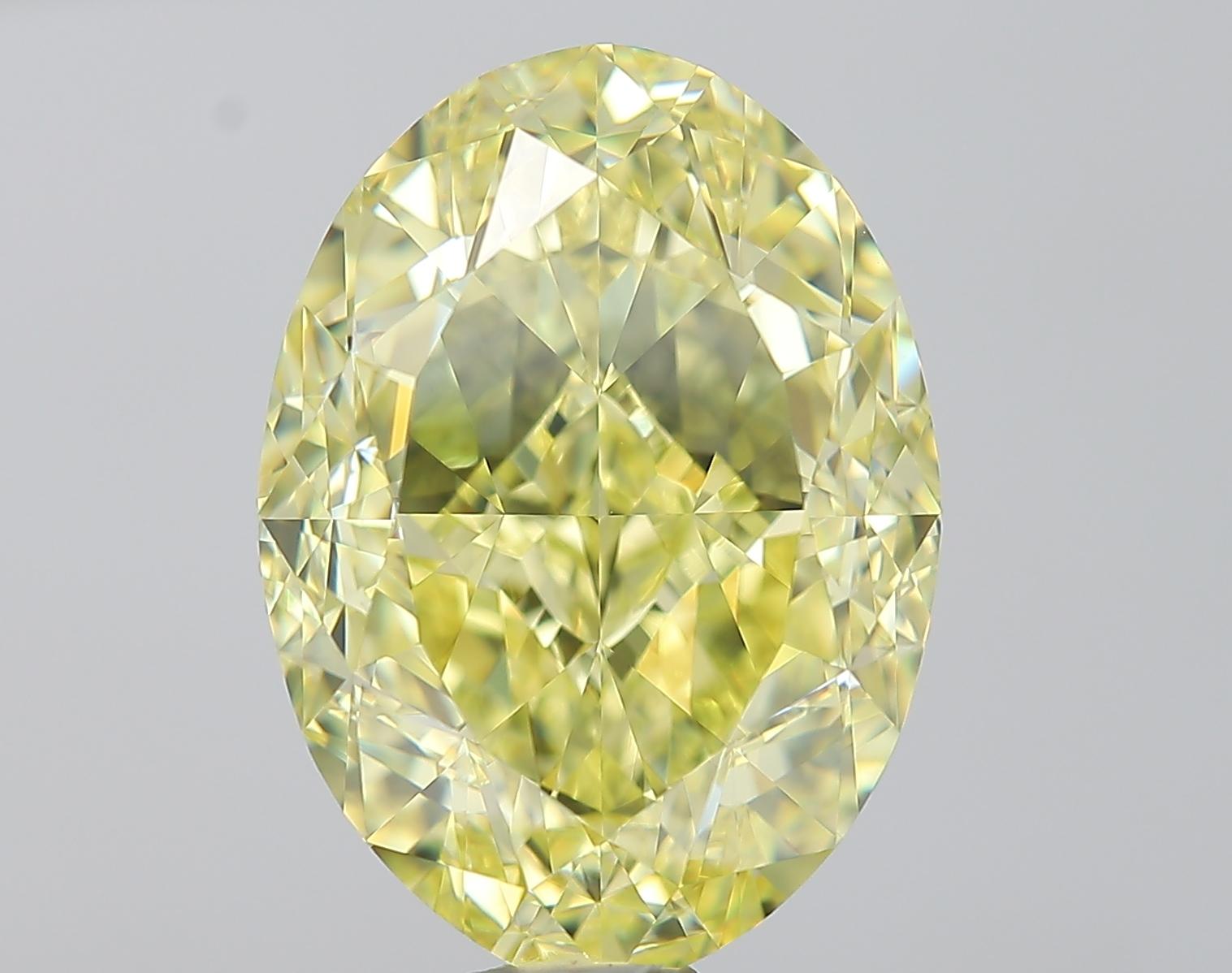 Modern MEGHNA GIA Certified 3.62 Carat Oval Fancy Intense Yellow Diamond  For Sale