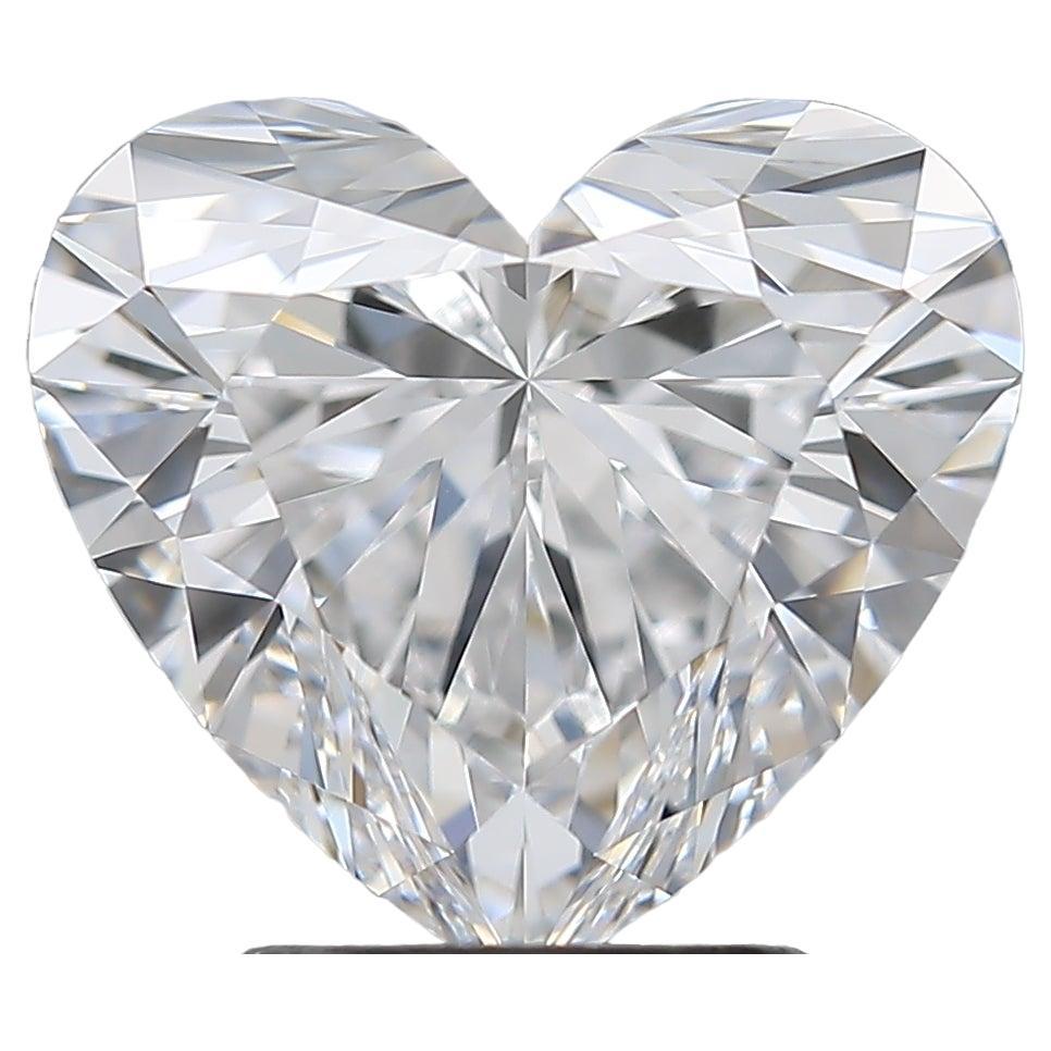Meghna GIA Certified 4.11 Carat D Color Heart Brilliant Cut Diamond For Sale