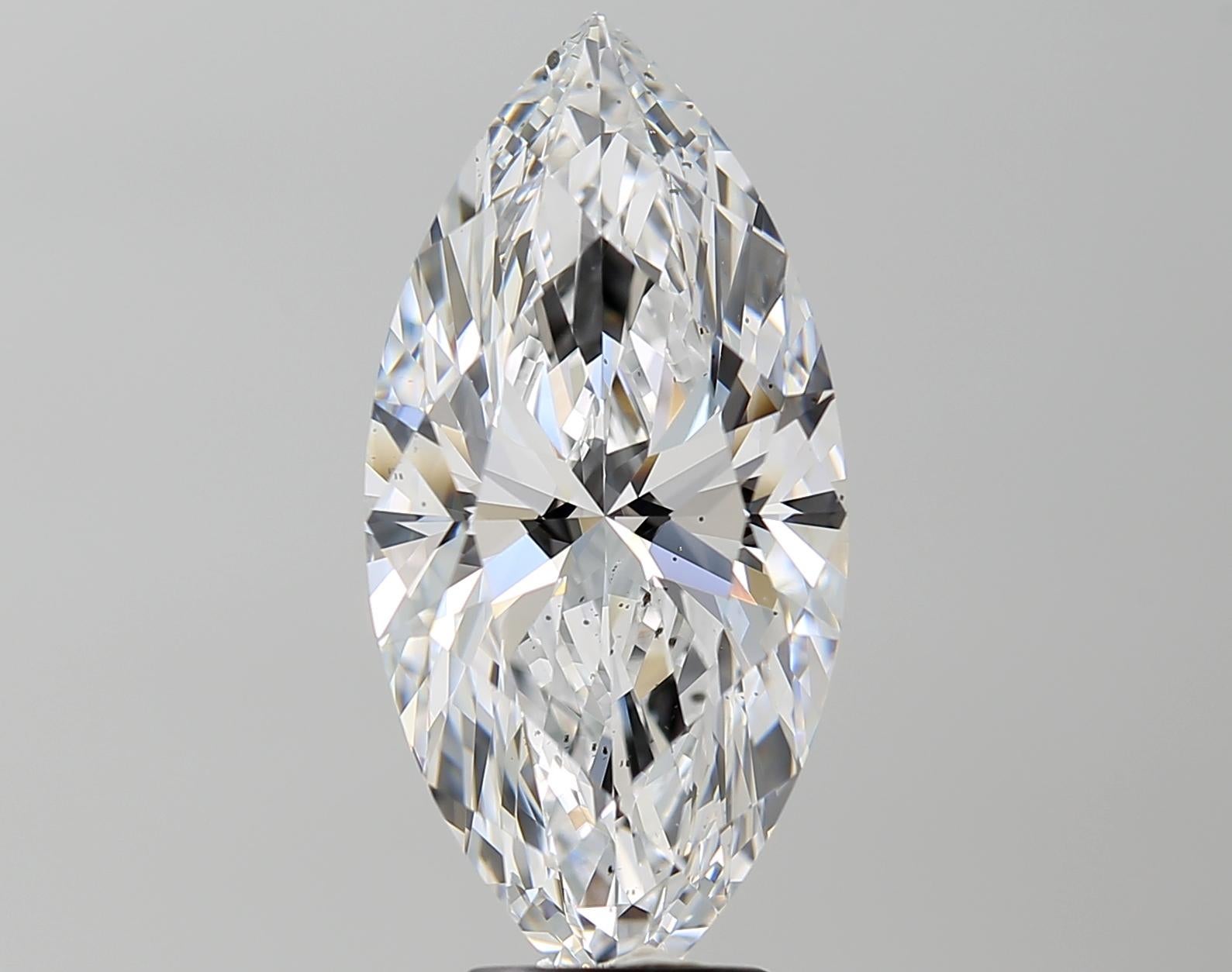 Contemporary Meghna GIA Certified 5.01 Carat D Color Marquise Brilliant Cut Diamond For Sale