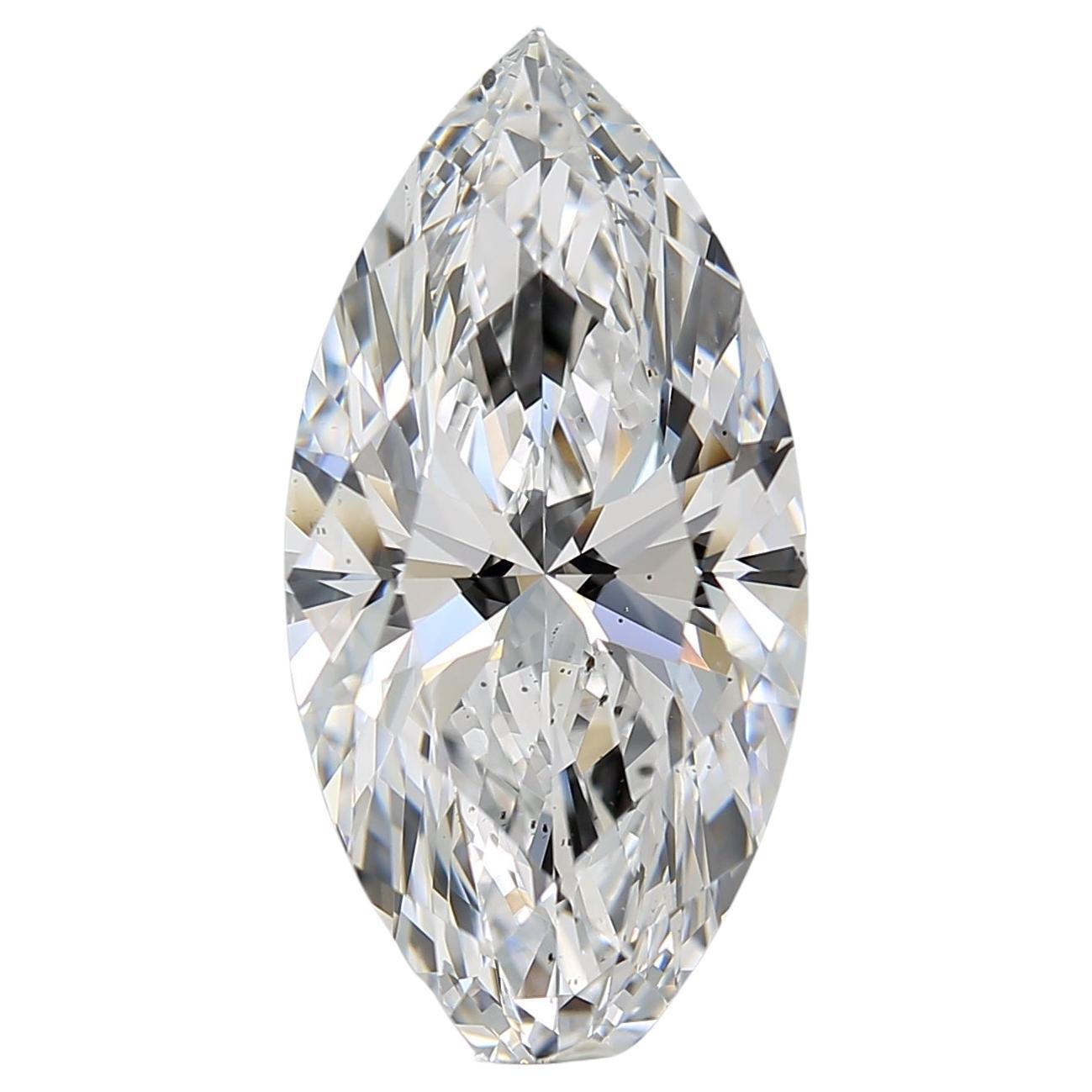 Meghna GIA Certified 5.01 Carat D Color Marquise Brilliant Cut Diamond For Sale