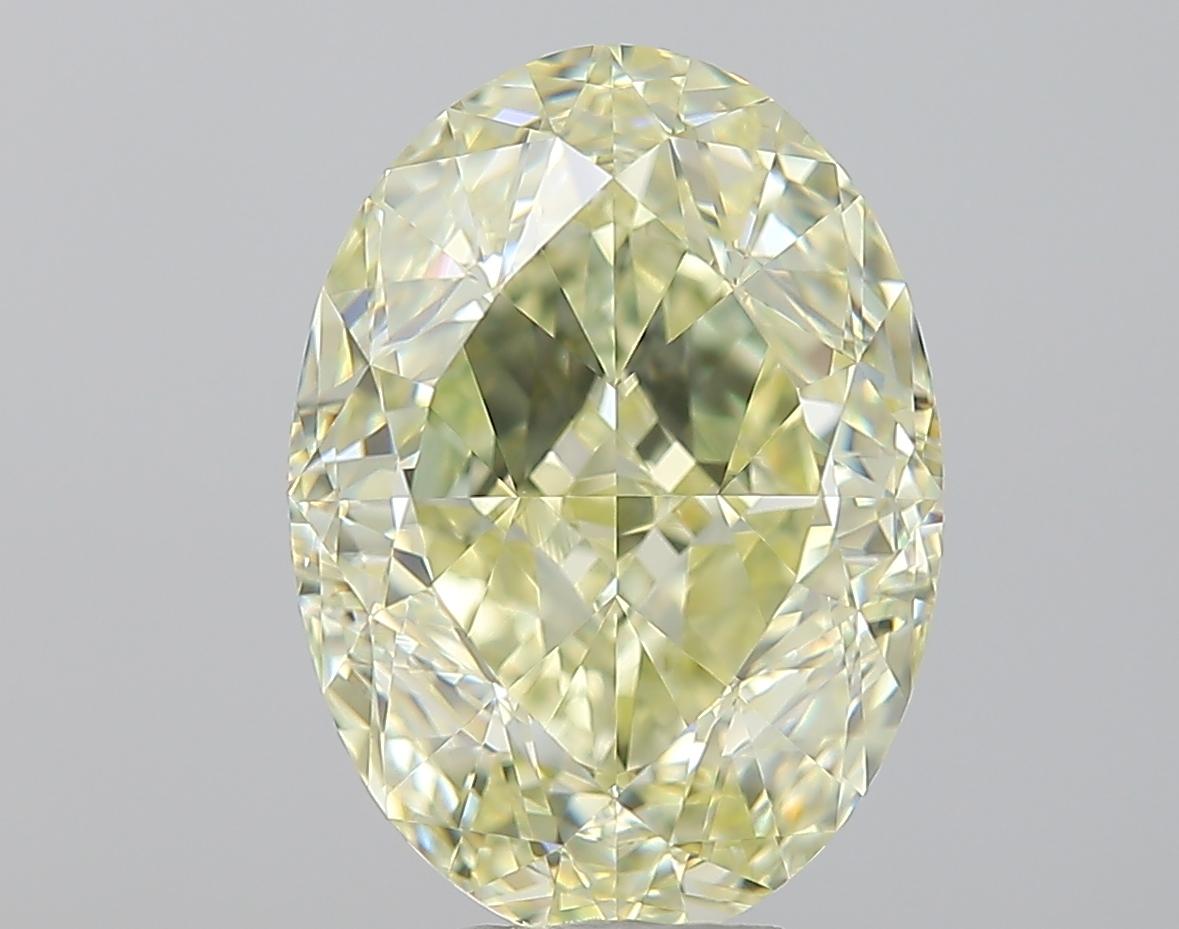 Oval Cut MEGHNA GIA Certified 7.08 Carat Fancy Yellow Diamond  For Sale