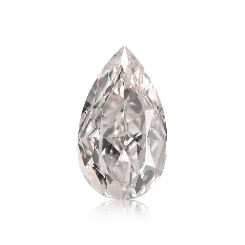 Contemporary Meghna Jewels .40 Carat Very Light Pink Diamond Fancy Pear Shape VVS1 GIA  For Sale