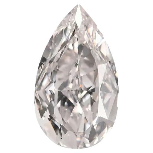 Meghna Jewels .40 Carat Very Light Pink Diamond Fancy Pear Shape VVS1 GIA  For Sale