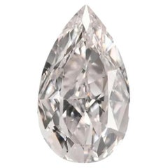 Meghna Jewels .40 Carat Very Light Pink Diamond Fancy Pear Shape VVS1 GIA 