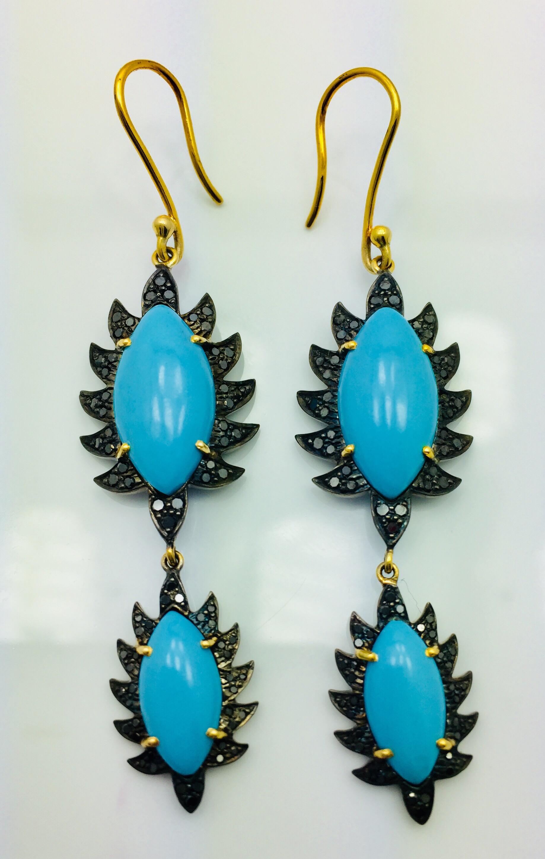 blake lively turquoise earrings