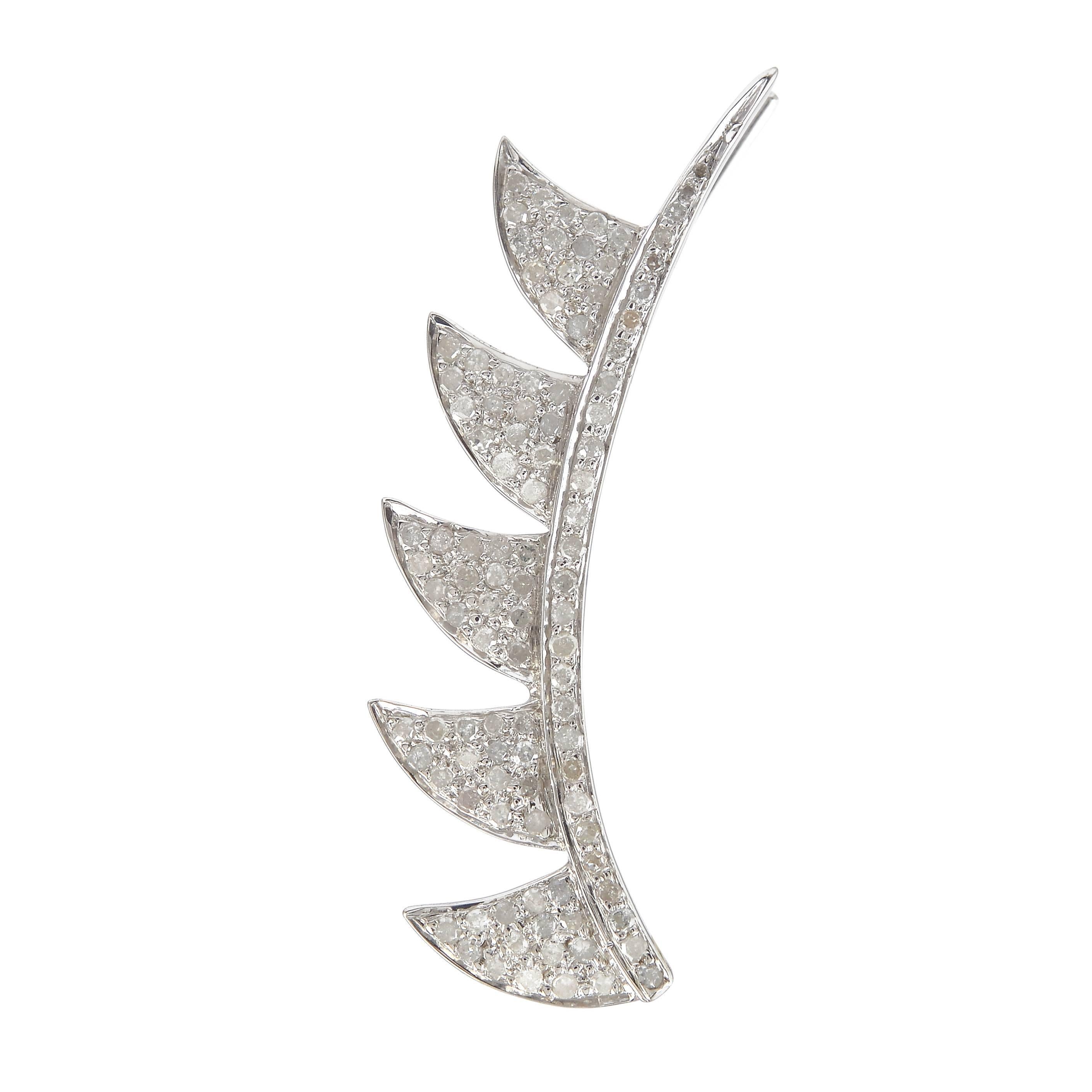 Meghna Jewels Claw Diamond Ear Climber For Sale