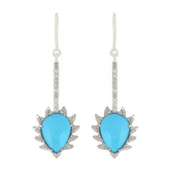 Turquoise Diamond Meghna Jewels Earrings