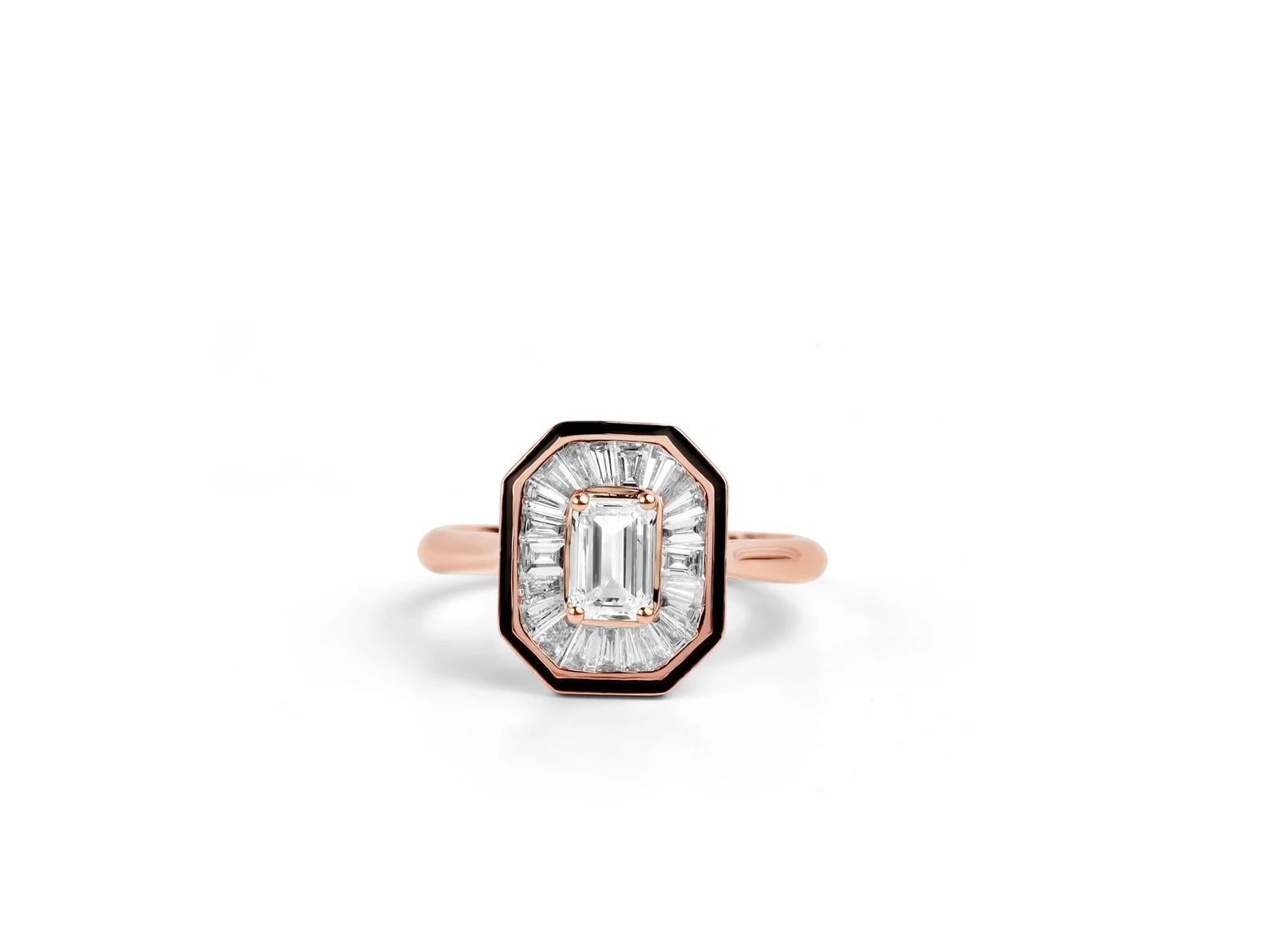 MEGHNA JEWELS Anello di fidanzamento in oro 14 carati con diamante certificato GIA da 1,65 carati In condizioni Nuovo in vendita a Hoffman Estate, IL