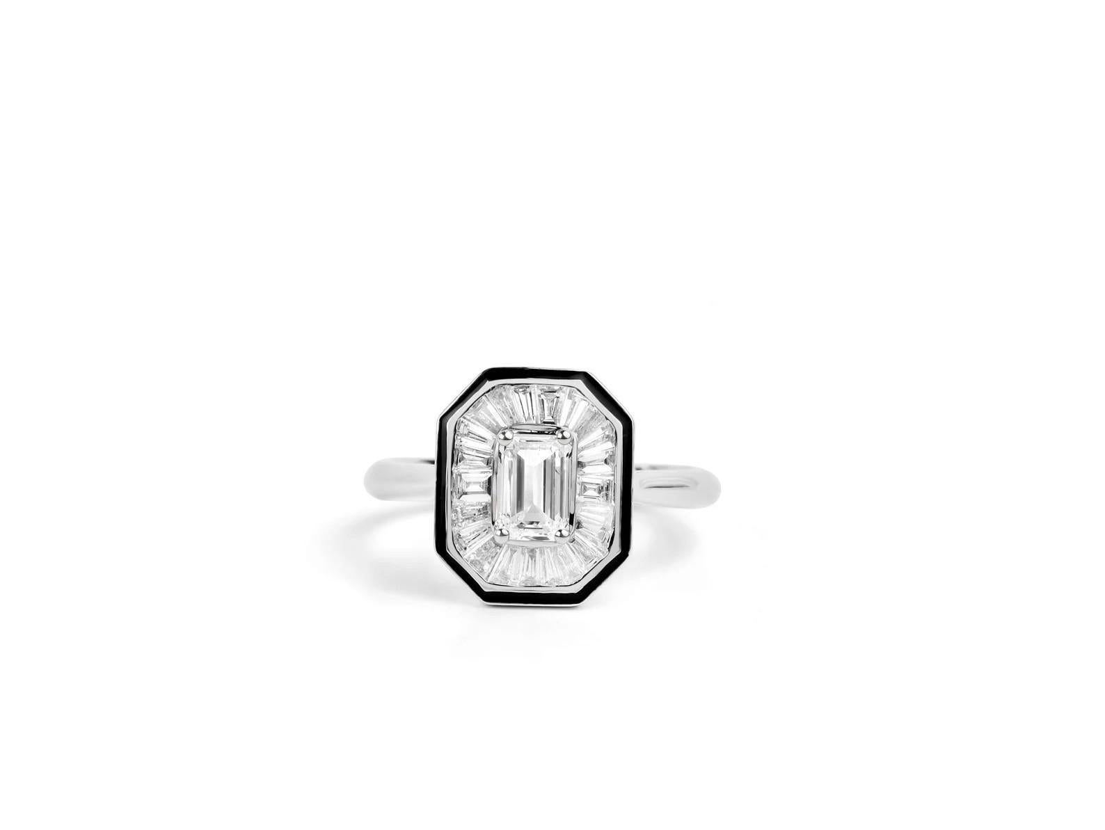 Donna MEGHNA JEWELS Anello di fidanzamento in oro 14 carati con diamante certificato GIA da 1,65 carati in vendita