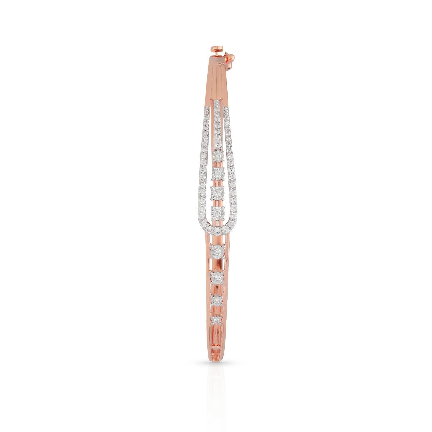 A beautiful bracelet handmade in 18K gold & set in .38 carats of sparkling diamonds. 
The 18 Karat Gold Good Luck Diamond Bracelet Cuff was designed to be more than just an accessory—it’s a symbol of positivity, hope, and manifestation. I’ve always