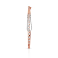 Meghna Jewels Good Luck 18 Karat Gold Diamond Bracelet Bangle