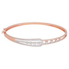 MEGHNA JEWELS Braccialetto con diamanti in oro 18 carati, buona fortuna