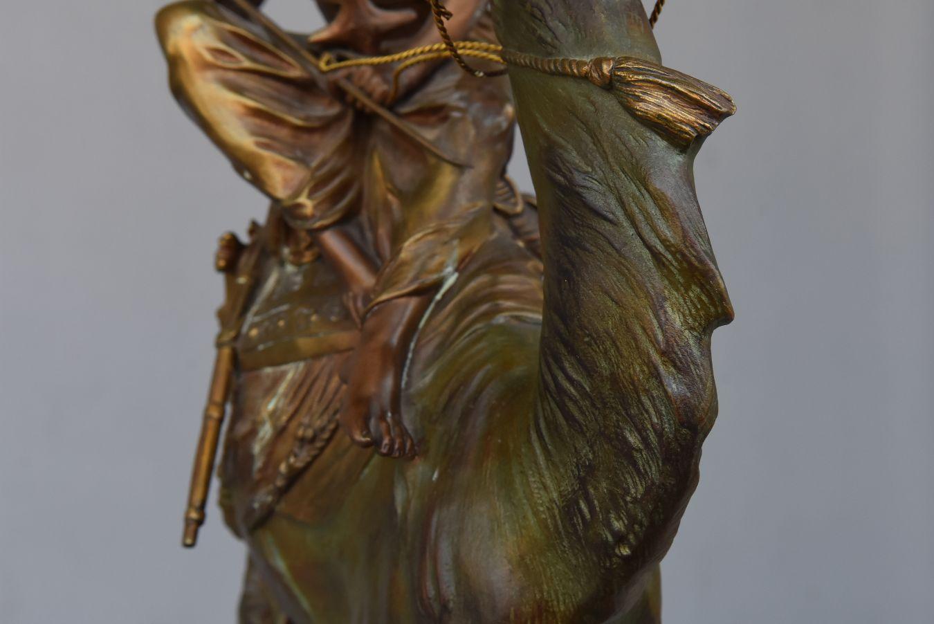 Méhariste Edouard Drouot 1859-1945 Double-Patinated Bronze 3