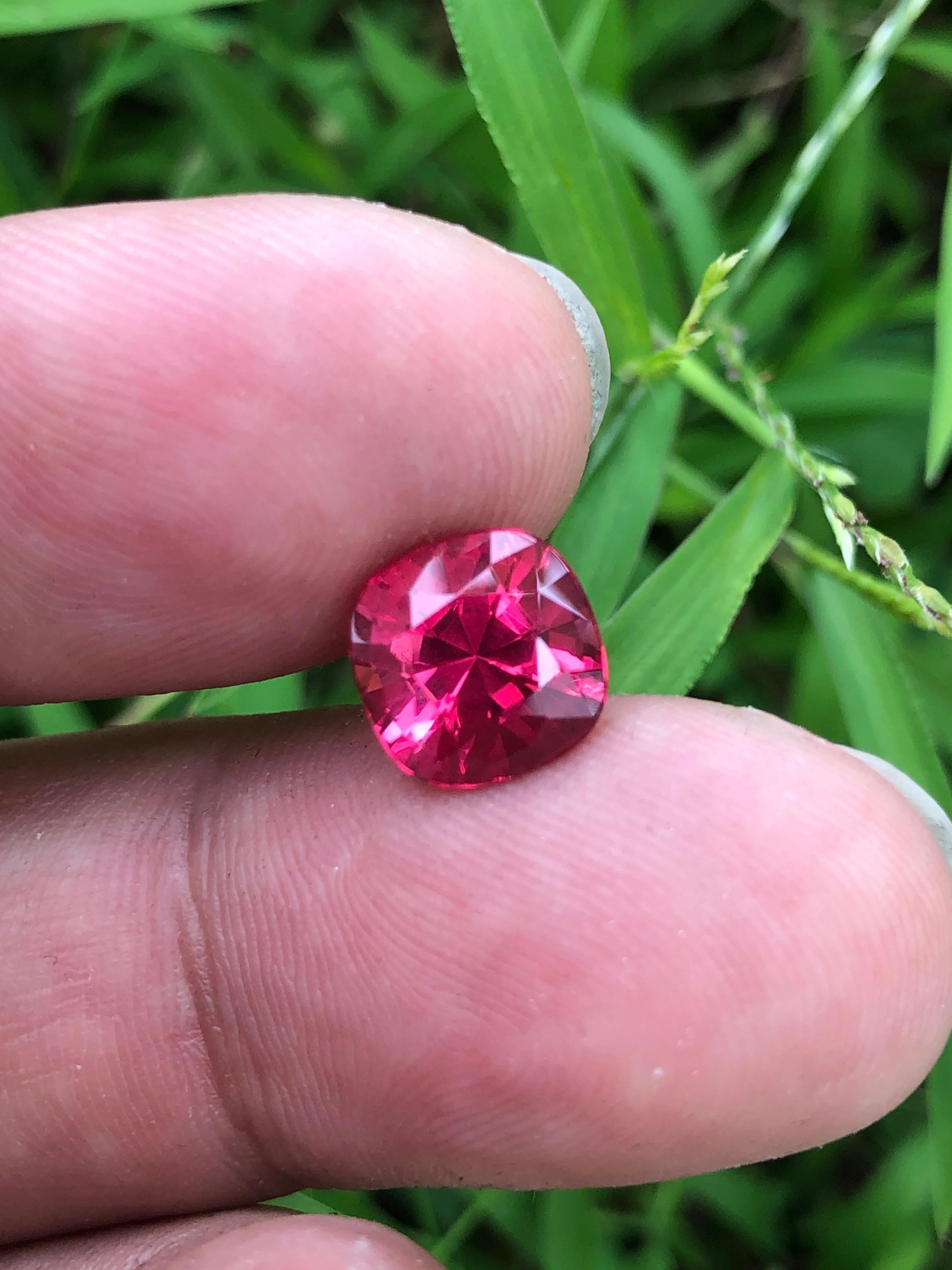 Introducing a stunning 4-carat Mehengi Spinel loupe-clean gem with exceptional top color. Elevate your collection with this exquisite piece of natural beauty. Limited availability,
——————————————————-
Stone💎:Spinel 
Color💈: Hot Pink 
Clarity💧: