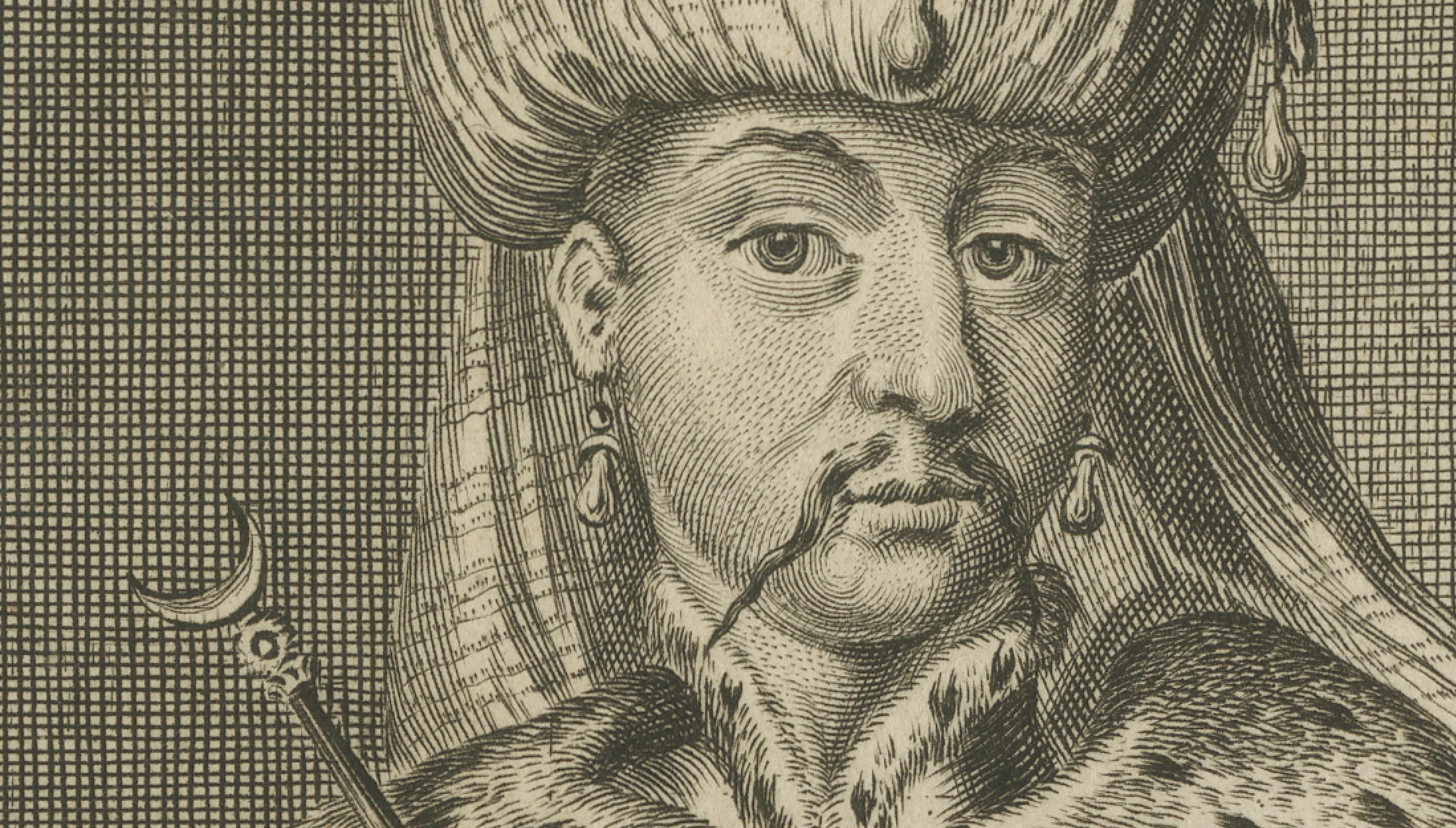 Mehmed IV Ottoman Sultan Portrait Engraving, “Great Turkish Emperor”, c.1700