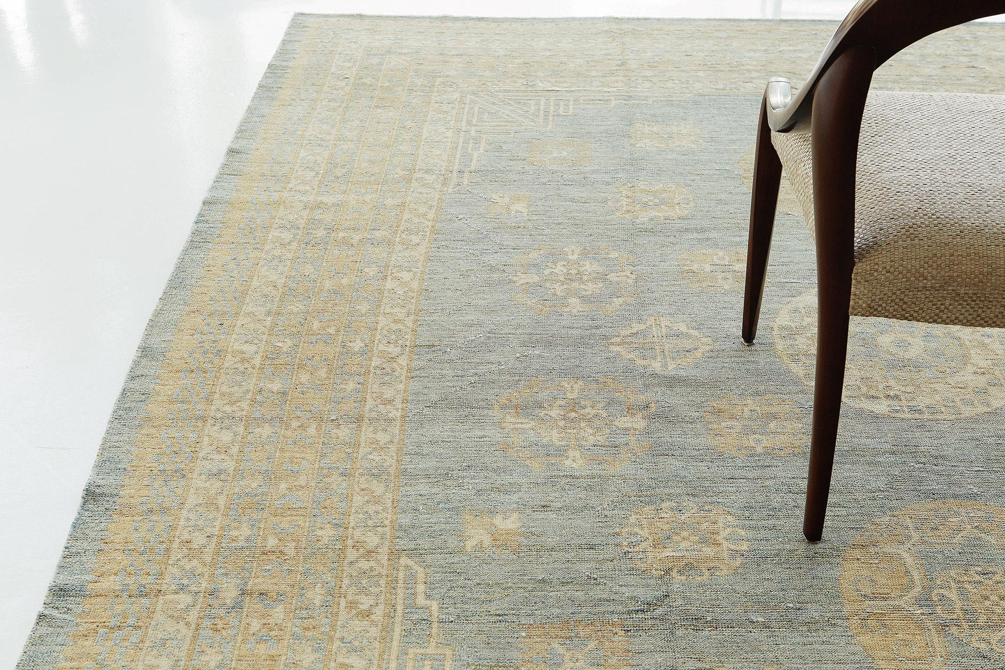 Mehraban 18ème siècle Revival Khotan Design D5387 Neuf - En vente à WEST HOLLYWOOD, CA