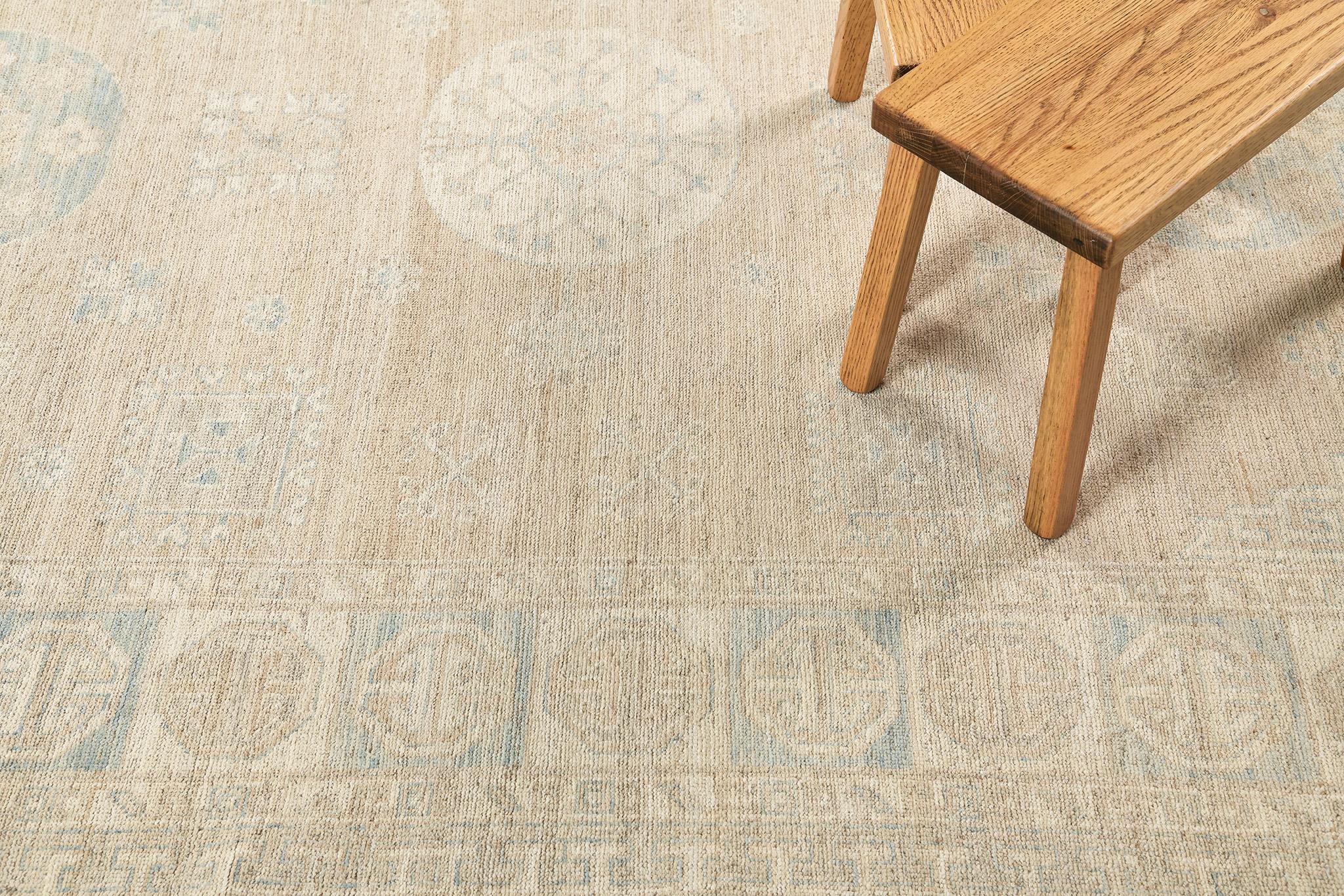 Mehraban 18ème siècle Revival Khotan Design Revival D5390 en vente 4