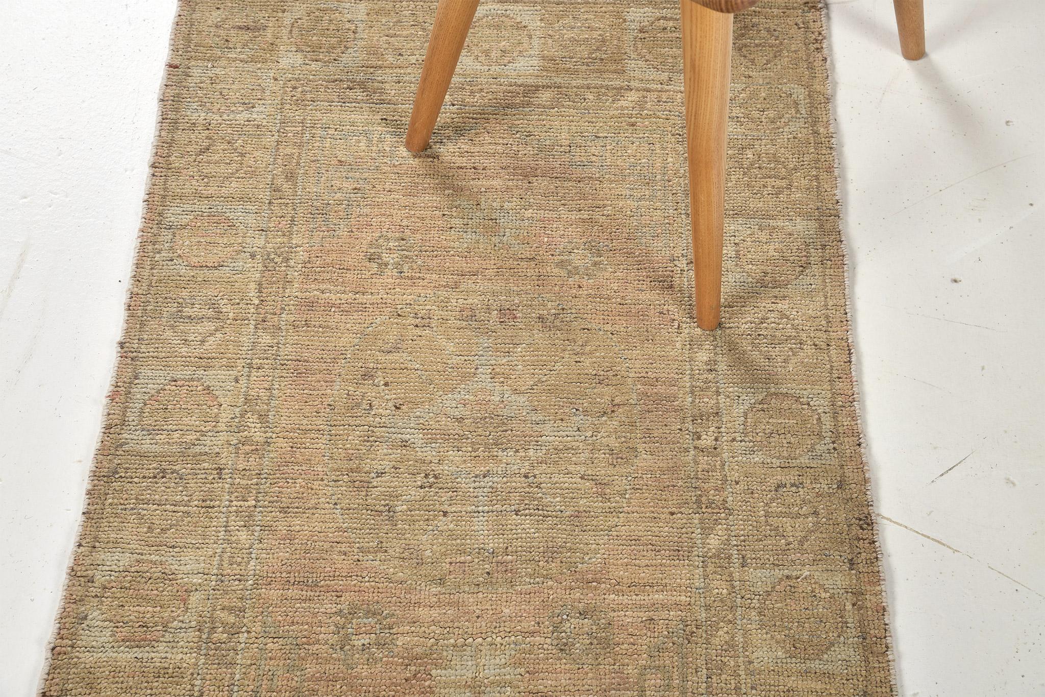 Mehraban Khotan-Design-Revival des 18. Jahrhunderts, D5390 (Handgeknüpft) im Angebot