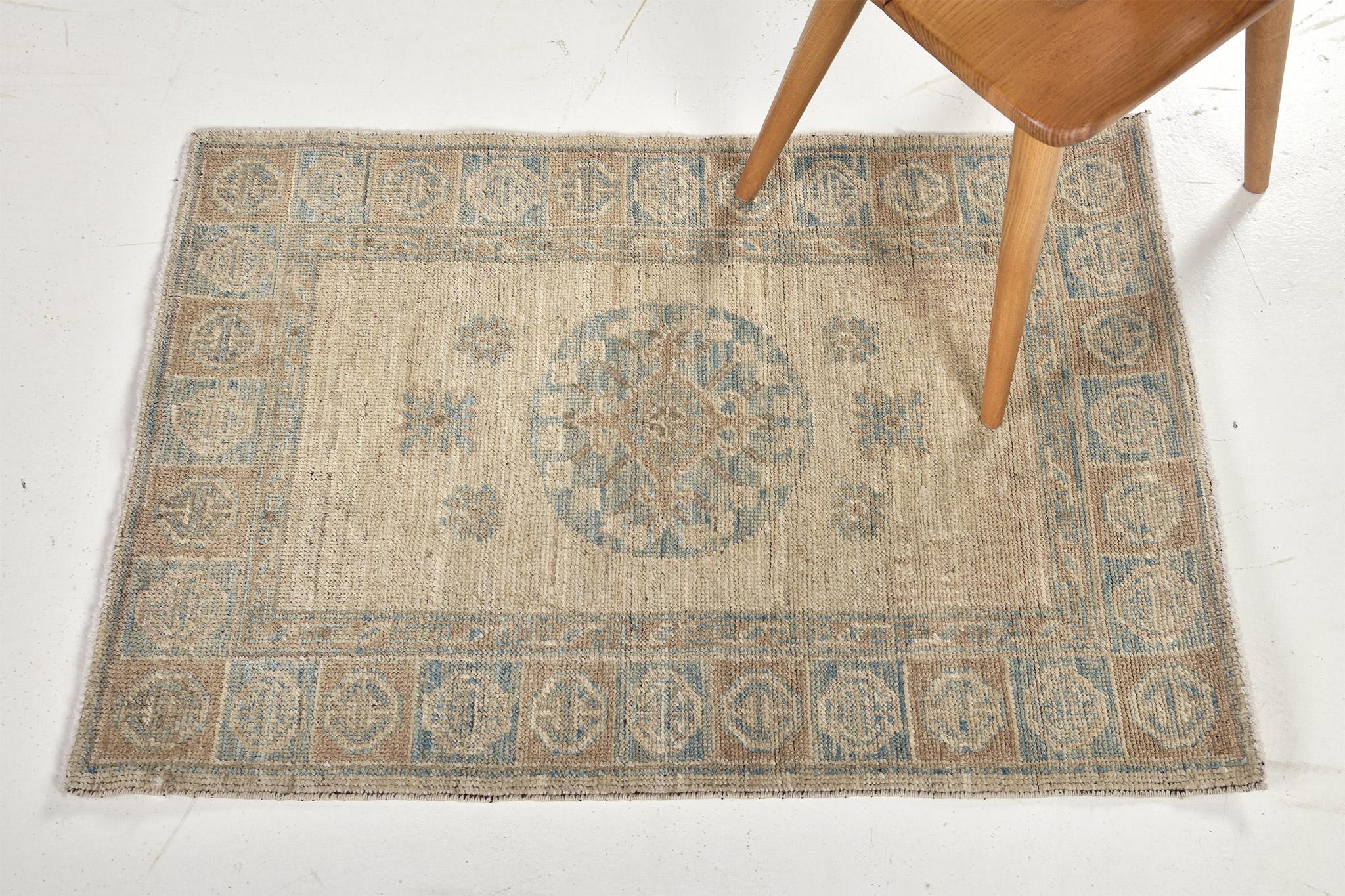 Mehraban 18th Century Khotan Design Revival D5390 In New Condition For Sale In WEST HOLLYWOOD, CA